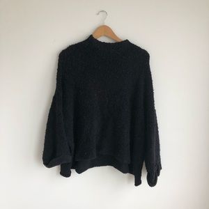 Black Free People Knit Sweater Size Small